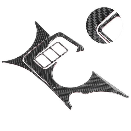 *3Pcs/Set Console Cup Holder Carbon Fiber Cover Decorative Panel Sticker For - Picture 9 of 12