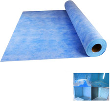Waterproof Membrane for Shower 3.3FT X 98.5FT, 323 Sq Ft, 23.6 Mil Thick Blue