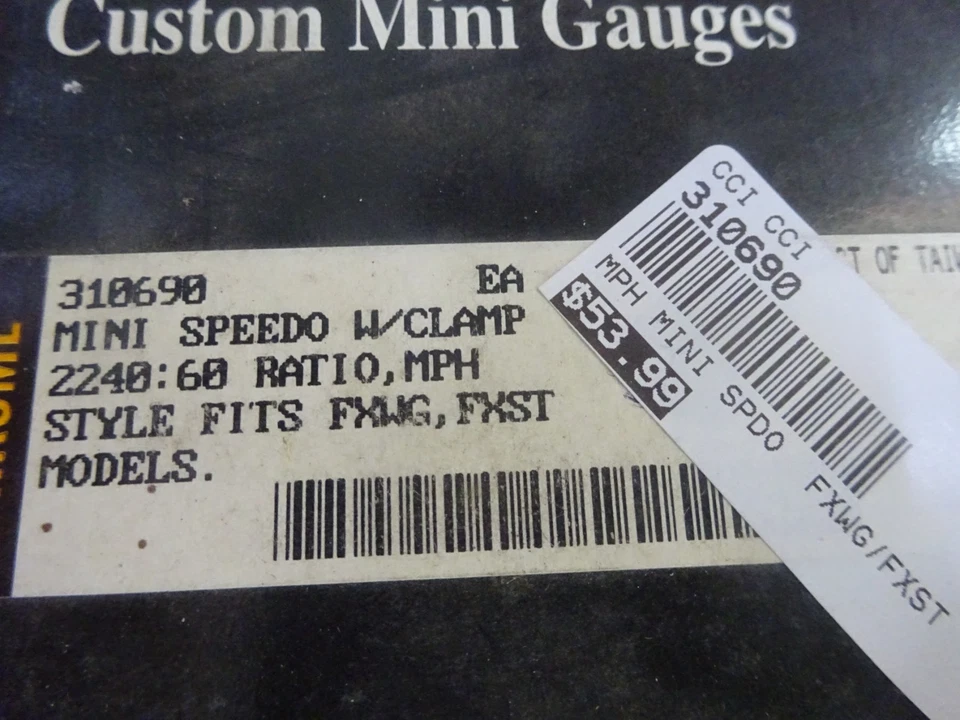 Harley Davidson FXST/FXWG Rpl 2240:60 MINI VELOCÍMETRO MECÁNICO Foto 2 de 4