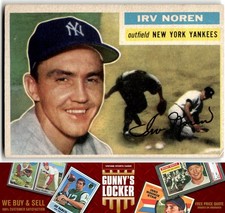 1956 Topps Irv Noren 253 New York Yankees