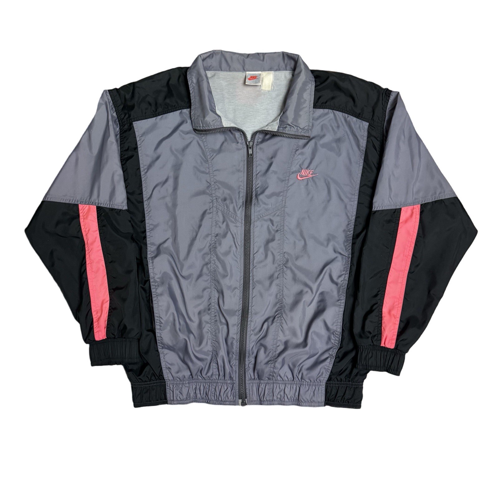 SACAI X NIKE Giacca a vento Nike vintage anni 90 nero grigio rosa grande