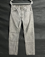 Vintage 80s Levi's 501 light gray acid wash straight leg men  s 32x32