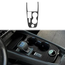 Real Carbon Fiber Console Gear Shift Panel Cover For Nissan Rogue X-Trail 21-25