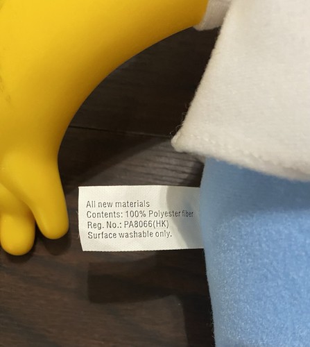 Figura de peluche de muñeca parlante Homer Simpson 2000 Playmates 17" video - Imagen 7 de 11