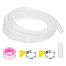 6.5Ft Air Conditioner Drain Hose Universal Mini Split AC Drain Hose Clear