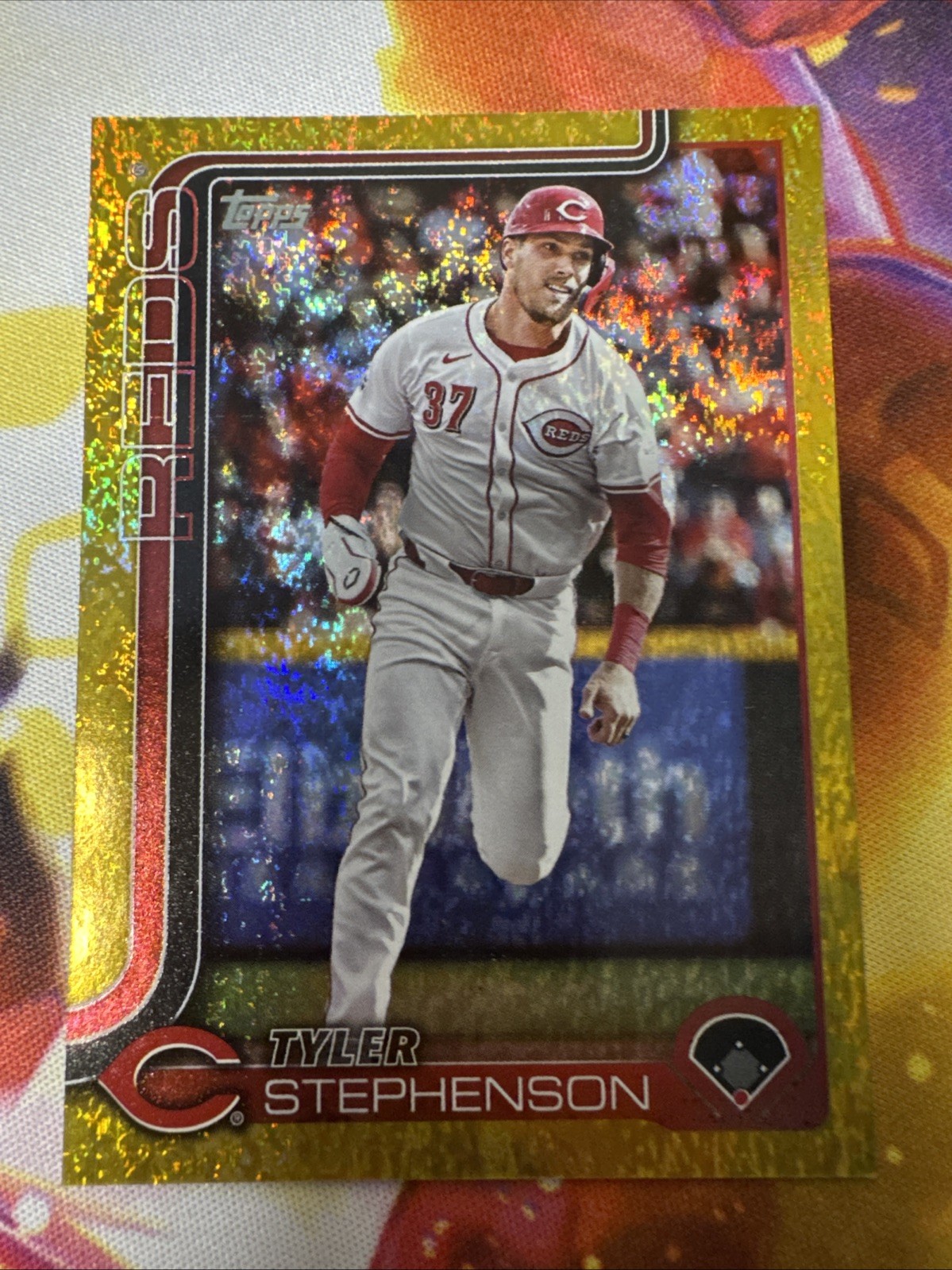 2025 Topps Series 1 - Tyler Stephenson #31 Gold Rainbow /50