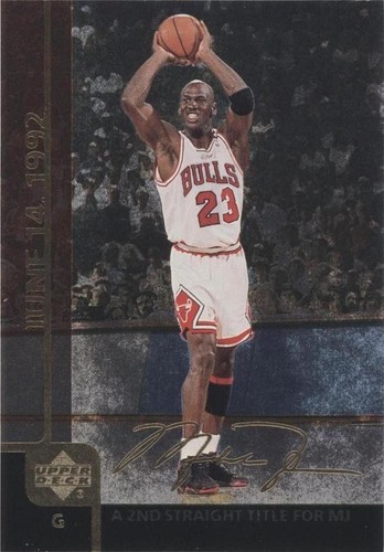 1999 Upper Deck MJ2 June 14 1992 A 2nd Straight Title For MJ