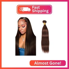  4 Brown Bundles Human Hair Straight Bundles 12 Inch Chocolate Straight Bundles