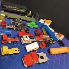Vintage Majorette Matchbox Yatming Hot wheels Lot Cargo Truck Trailer 20 + Pcs