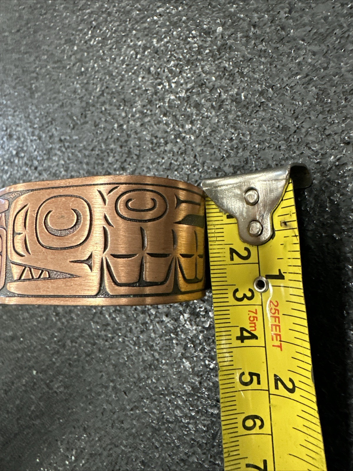 VTG Native American Style Solid Copper Cuff Brace… - image 4