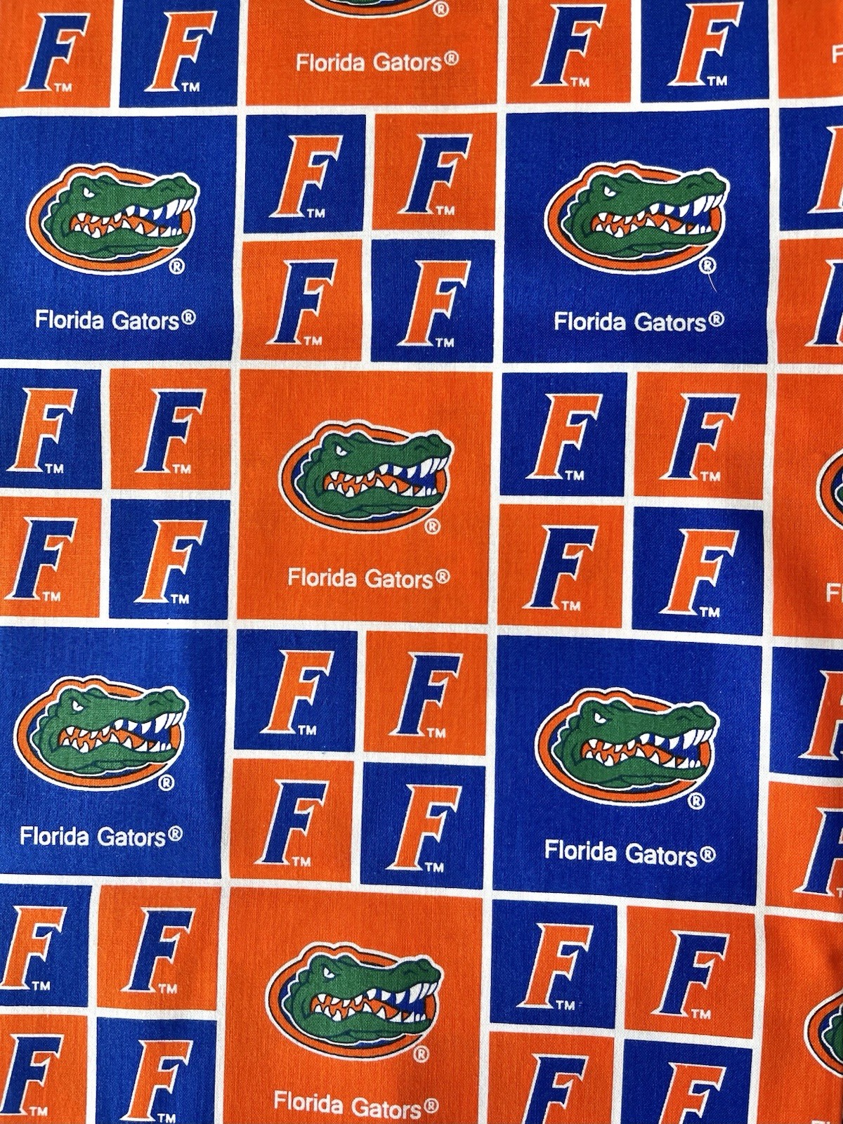 UNIVERSITY of FLORIDA GATORS BLOCK DESIGN NEW 23&rdquo;  100% CO
