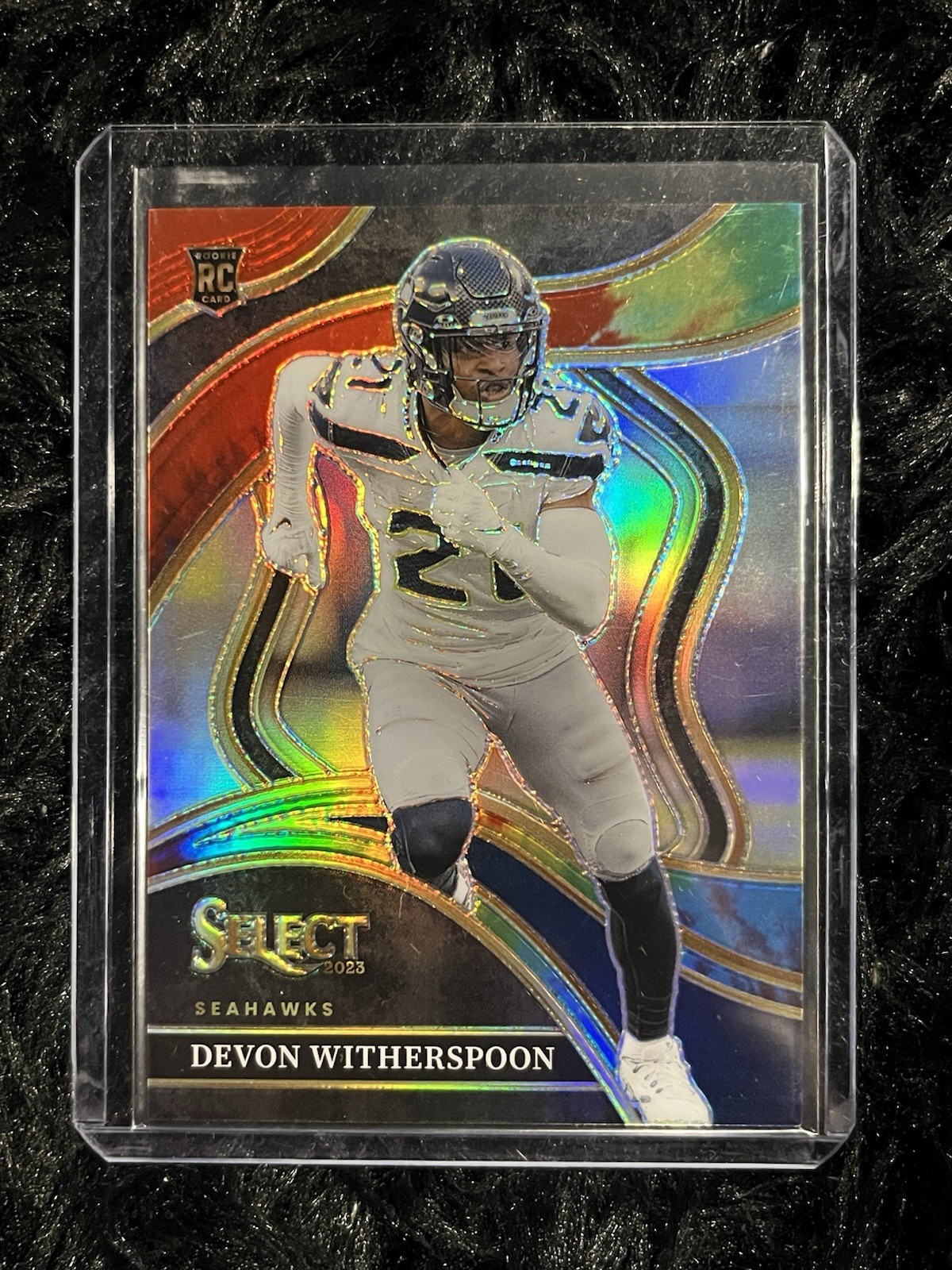 2023 Panini Select - Devon Witherspoon #273 Black & Red Prizm Die-Cut /25 RC