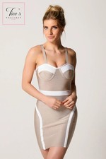 House of CB Style 'Gracie' Nude Bandage Dress