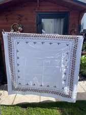 Vintage Nicolas Mosse Table Cloth Cotton Floral Tableware Made In Ireland