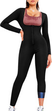 Full Body Sauna Suit for Women Sweat Jumpsuit Waist Trainers for Women Belly Fat