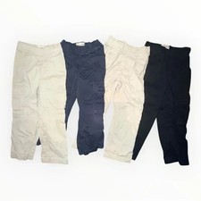 Lot of 4 The Children's Place Boys Pull-On Cargo Pants Size 5 Khaki Navy Black