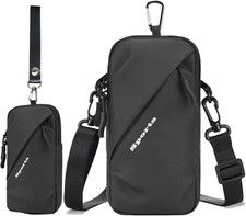 Cell Phone Sleeve Pouch with Adjustable Crossbody Strap Neck Lanyard and Wrist S