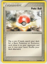 Poke Ball 82/100 EX Crystal Guardians Pokemon Lightly Played LP
