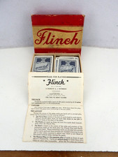 Flinch Card Game Parker Brothers Original Box with Instructions Vintage Complete