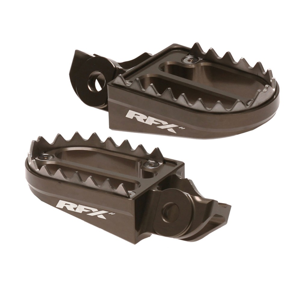 RFX Pro Series Shark Teeth Magnesium Footpegs For Motorcycle Parts Accessories