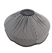 M&S Home Striped Scallop Lamp Shade in Navy Blue 38cm Diameter New