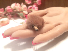 Vintage Mink Fur Critter  Scarf, Sweater Guard Clip End  1 Piece 