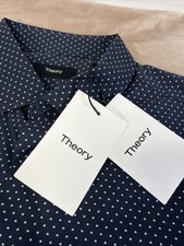 Theory Shirt Mens 15.5-R3 Multi Dual Drop Print Button Up Dress Shirt NWT