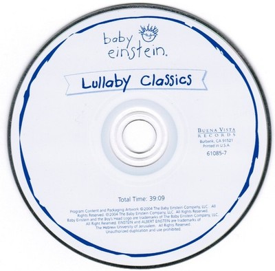 Baby Einstein Lullaby Classics CD 2004 Buena Vista Records
