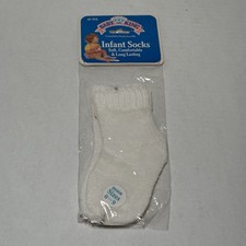 Vintage 1992 NOS Deadstock NEW Baby White Socks