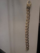 9ct solid gold mens cuban bracelet