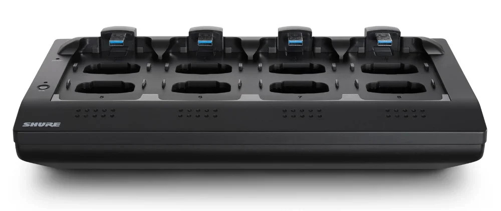 Shure MXWNCS8 Microflex wireless 8-Port Networked Charging Station - New