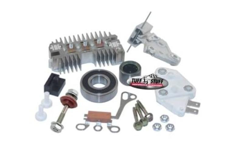 Tuff Stuff Alternator Rebuild Kit, Complete, Bearings Included, GM 10SE ...