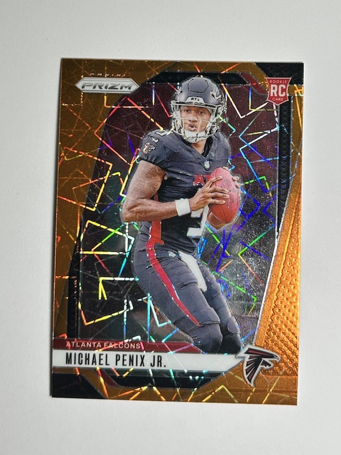 2024 Panini Prizm MICHAEL PENIX JR. #378 RC Rookie Orange Lazer - Falcons 🔥