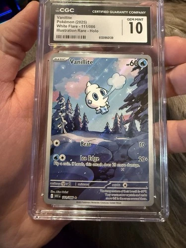 Vanillite 111/086 Sv: White Flare Holo CGC 10
