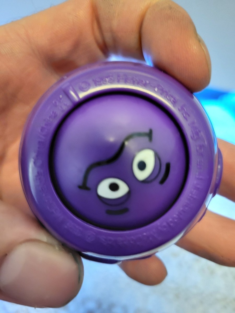 Grimace Collectible 1996 Mcdonalds Fast Food Roller Changing Face