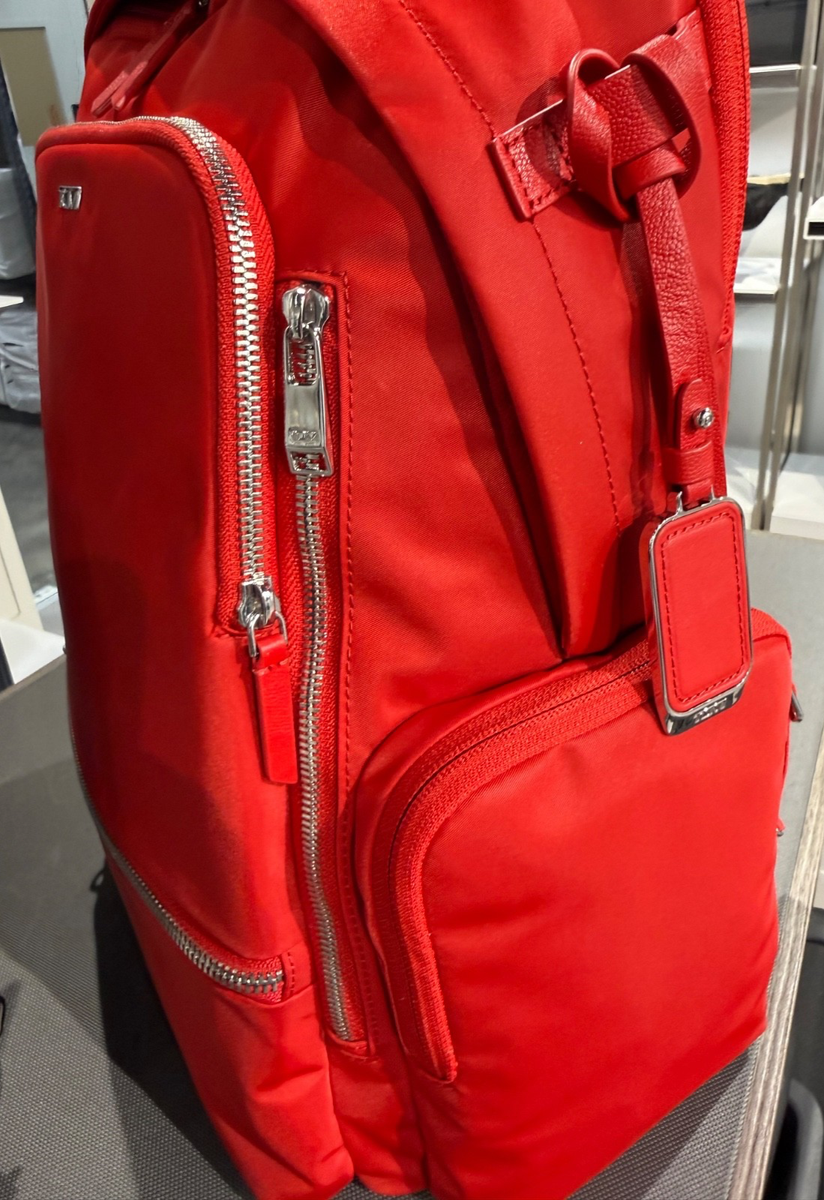 NEW Tumi Voyageur CELINA 16.0” Nylon Laptop Backpack - TUMI RED | eBay
