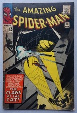 Amazing Spider-Man comic #30 Nov 1965 1st Cat Burglar Marvel Spiderman VG-
