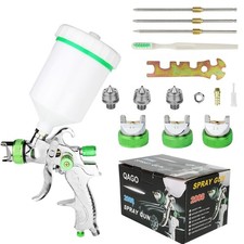 HVLP Spray Gun 1.4mm Tip with Replaceable 1.7mm 2.0mm Nozzle Hvlp Gravity Fee...