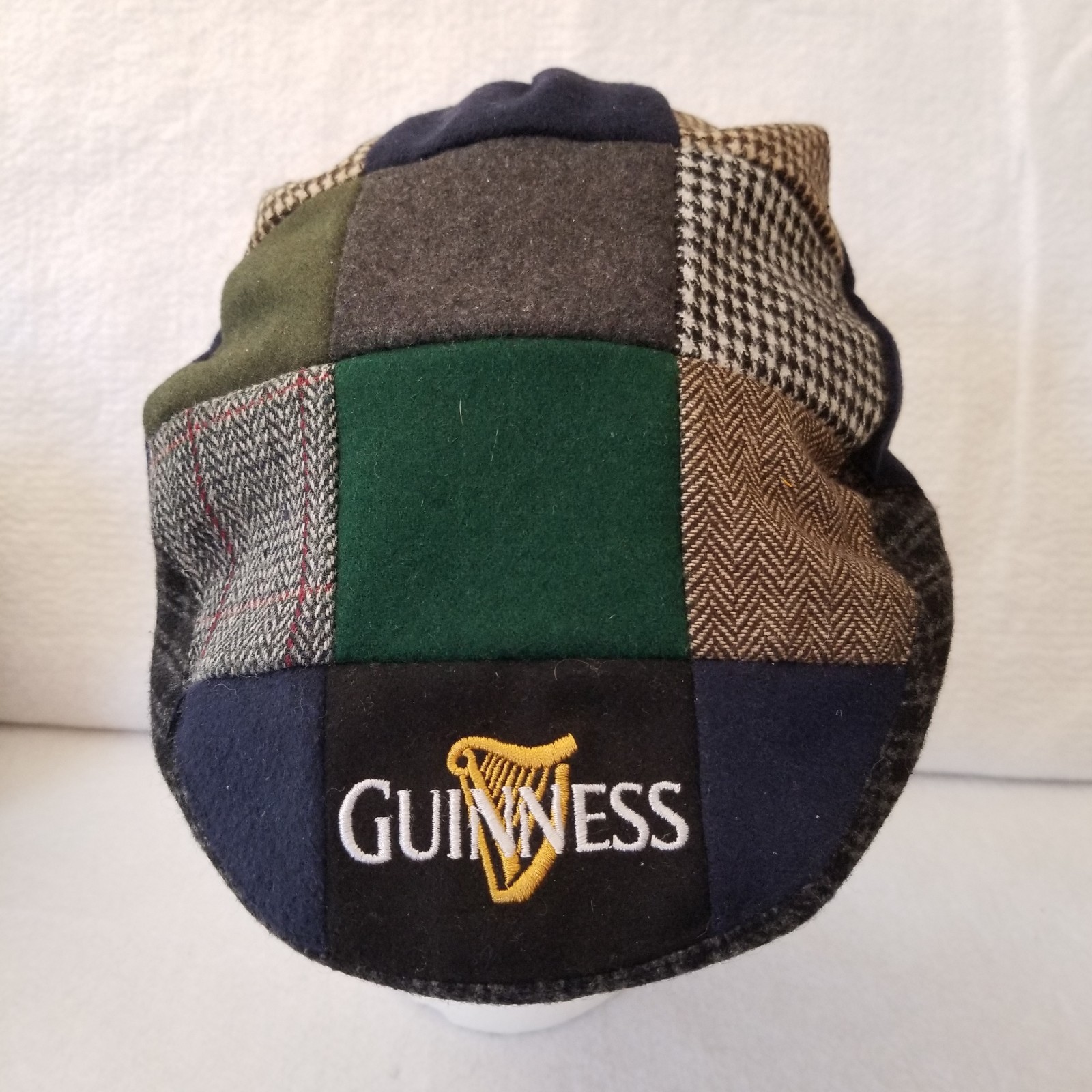 Guinness Patchwork Flat Cap Snap Brim Newsboy Hat… - image 1
