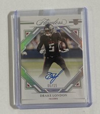 2022 Panini Flawless Rookie Frame Signatures Drake London Autograph /15