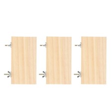3 Pcs Bird Perch Platform Cage Accessories Wooden Climbing Parrot