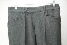 Burberry London Gray Flannel Wool Blend Mens Pants Trousers Sz 46 EU NEW