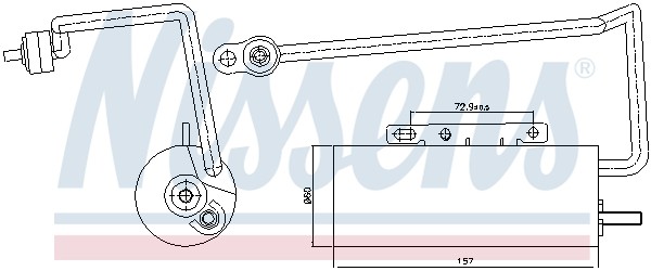 NISSENS-OE 95410-OE Dryer, air conditioning for OPEL,VAUXHALL