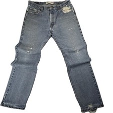 Vintage Levi  s 505 Distressed Jeans Men  s 36x32 Light Wash Denim Regular Fit