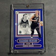 Sabrina Ionescu 2025 Donruss WNBA Franchise Features Blue Press Proof-#6 Liberty