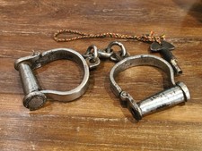 Paire de menottes police Inde original vintage militaria