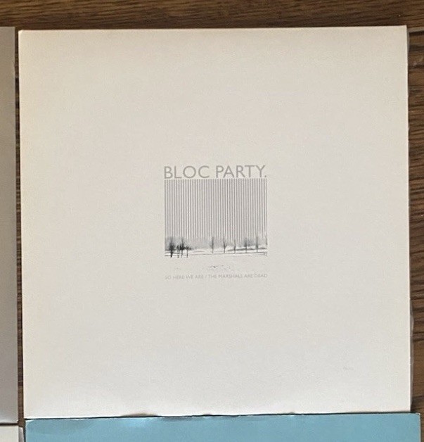 Bloc Party .  So Here We Are/ The Marshals Are Dead 7"" Grey Vinyl 2005