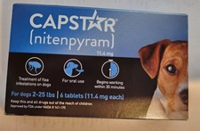CAPSTAR Oral Treatment dogs With 6 tabs for Small Dogs weighing 2-25 lbs