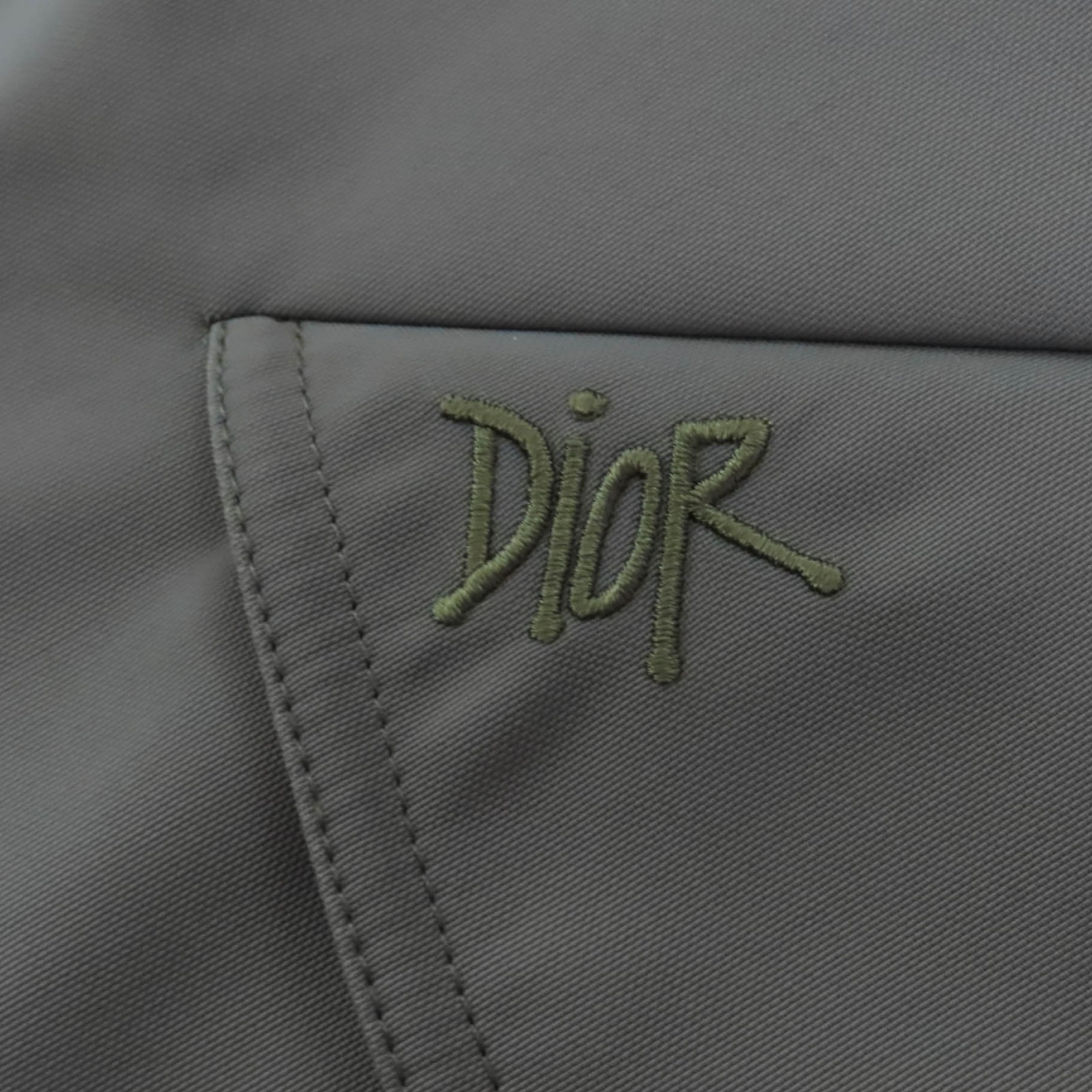 DIOR SHAWN STUSSY Mod coat khaki Nylon mens 46 033C313A4875 thumbnail 7