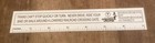Vintage T  Operation Lifesaver Plastic Ruler Mass Bay Transportation Authority — photo 1